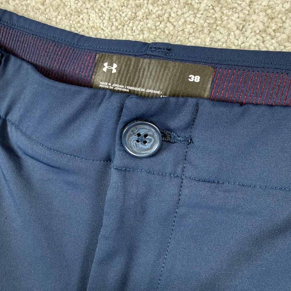 Under Armour Golf Shorts Mens 38 Navy Blue‎ Stretch Performance Activewear